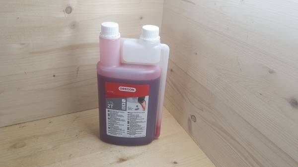 1 Liter Oregon Dosierflasche 2-Takt Motorenöl für Freischneider/ Motorsägen/ Heckenscheren/ ...
