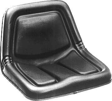 Sitzüberzug aus schwarzem Vinyl für große Aufsitzmähersitze/ Rasentraktorensitze
