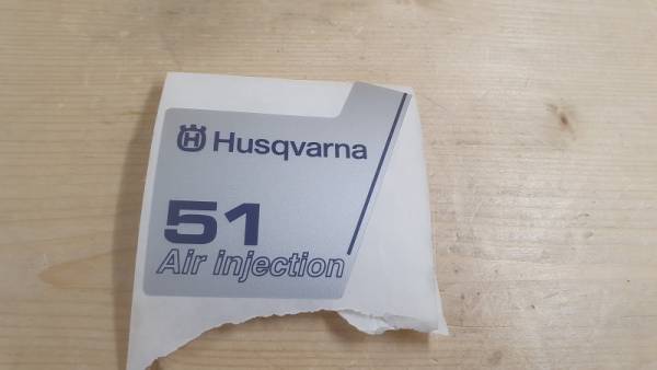 Original Aufkleber für Starter/ Starterdeckel für Husqvarna Motorsäge 51, 51 EPA