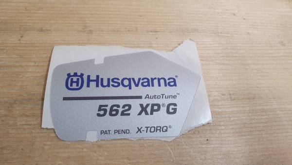 Original Aufkleber für Husqvarna Motorsäge 562 XP/ XPG