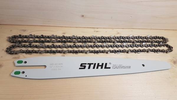 2 Ketten passend für Stihl 020 AV 30cm 1/4" 64TG 1,3mm Sägekette chain Schwert 