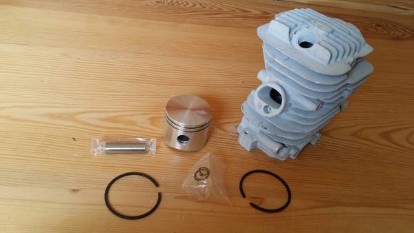 Zylinder mit Kolben Kpl. für Oleo Mac Motorsäge 941 C, 941 CX, GS 410 C/ CX; auch für Efco 141 S/ SP, MT 4100 S/ SP