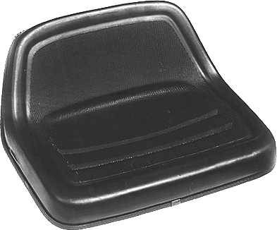 Sitzüberzug aus schwarzem Vinyl für mittelgroße Aufsitzmähersitze/ Rasentraktorensitze