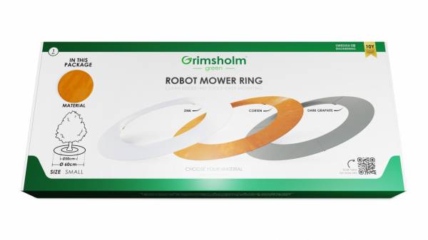 Mähroboter Ring 30/ 60 cm, rostbraun zur Umrandung von Bäumen und anderen Objekten