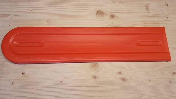 50 cm PVC Kettenschutz/ Schwertschutz Orange, selbstklemmend für Kettensägen/ Motorsägen