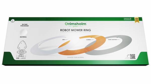 Mähroboter Ring 90/ 120 cm, zink zur Umrandung von Bäumen und anderen Objekten