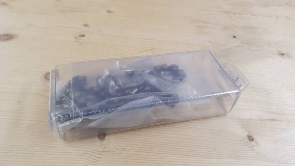Kunststoff Aufbewahrungsbox transparent für Sägeketten und andere Kleinteile