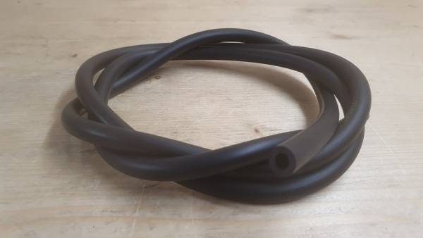 Vollgummi Benzinschlauch 1,25 m Ring, schwarz (Øi = 4.5/ ØA = 8.5)