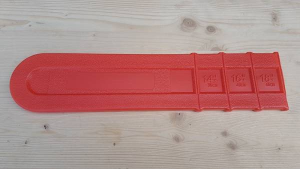 Universal PVC Kettenschutz/ Schwertschutz Orange, selbstklemmend für Kettensägen/ Motorsägen