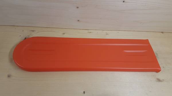 40 cm PVC Kettenschutz/ Schwertschutz Orange, selbstklemmend für Kettensägen/ Motorsägen