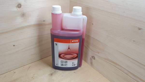 1 Liter Stihl Dosierflasche 2-Takt Motorenöl 1:50 HP auf Mineralölbasis für Freischneider/ Motorsägen/ Heckenscheren/ ...-